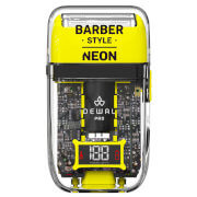 Шейвер с прозрачным корпусом Dewal Pro Barber Style Neon 03-082 Yellow для бритья аккумуляторно-сетевой, USB-C, 5 Вт