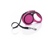 Поводок-рулетка для прогулок с домашними животными Flexi New Comfort XS Tape 3 m Pink 028018, до 12 кг, ремень