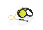 Поводок-рулетка ременной для собак Flexi New Neon XS Tape 3 m 023501, до 12 кг, ремень