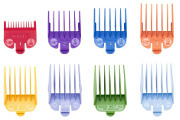 Набор цветных пластиковых насадок Wahl Color Coded 3170-417/4503-7171 с подставкой, 3-25 мм, 8 шт.