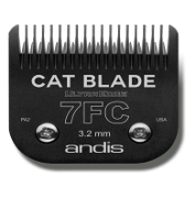 Нож для стрижки котов Andis 65390 UltraEdge № 7FC Cat под слот A5, 3,2 мм, черный