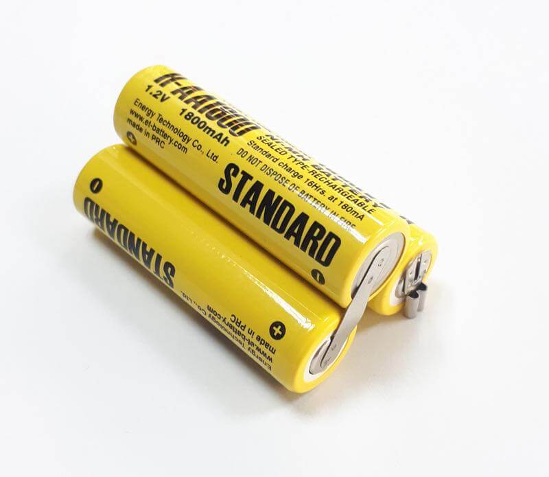 Energy Technology rechargable battery pack ET H-3AA1800 3.6V 1800mAh