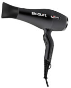 Фен для сушки волос Dewal ErgoLife 03-001 Black парикмахерский, черный, 2200 Вт