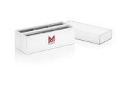 Короб Moser Storage Box 1801-7100 с прозрачной крышкой для парикмахерских насадок, 6 слотов