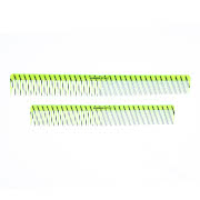 Набор расчесок плоских комбинированных Dewal Barber Style Neon CO-1NEON, 19 и 23,9 см