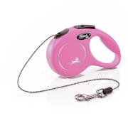 Поводок-рулетка Flexi New Classic XS Cord 3 m 022436 Pink для выгула мелких домашних животных, до 8 кг, трос